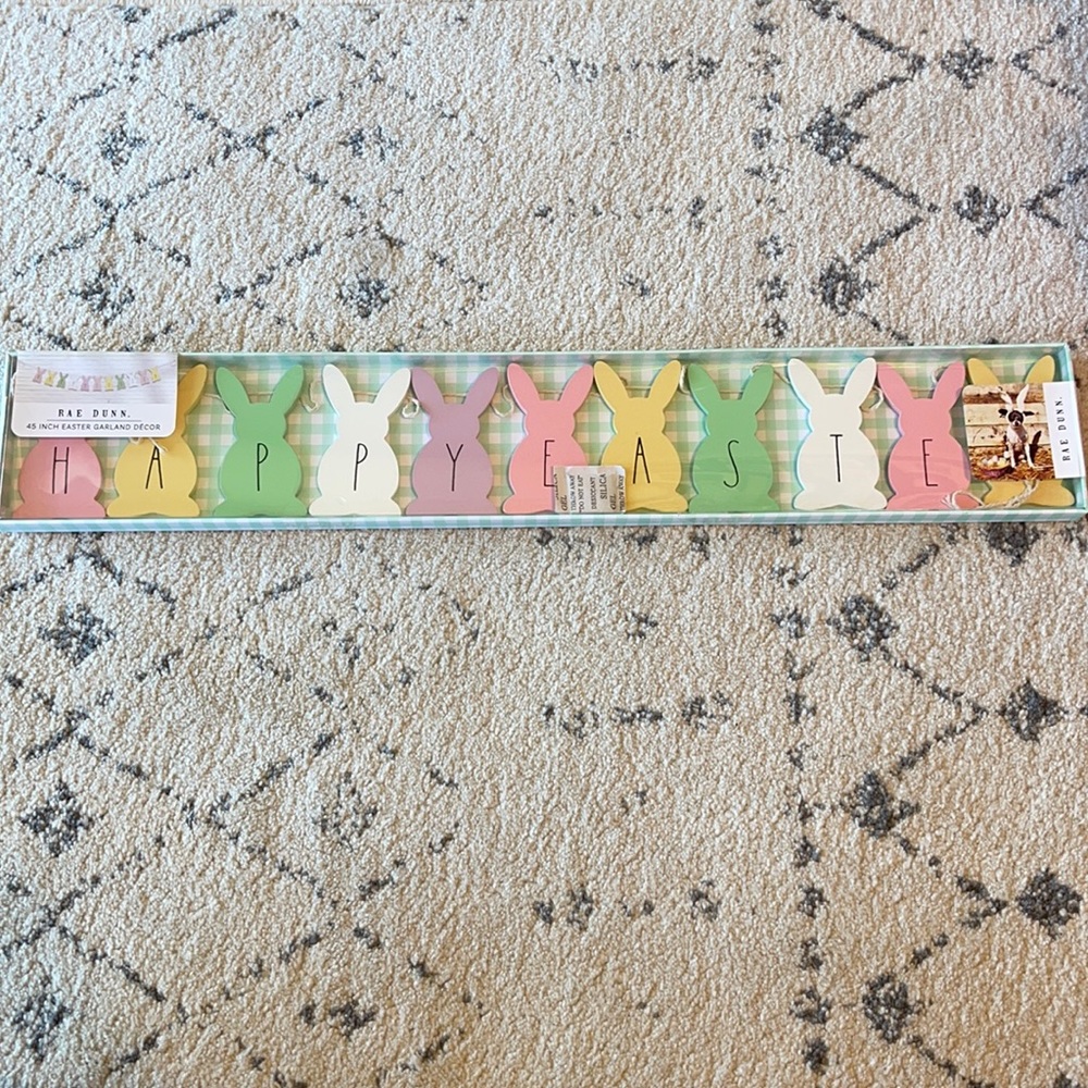 Rae Dunn Happy Easter Bunny Garland